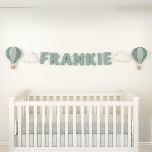 Custom Name Unicorn Garland – Custom Felt Letters for Baby Nursery, Magical Theme Baby Shower Decor