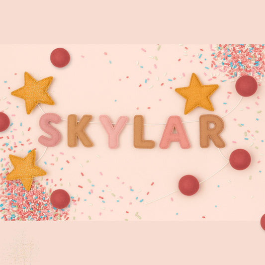 Customize your felt garland