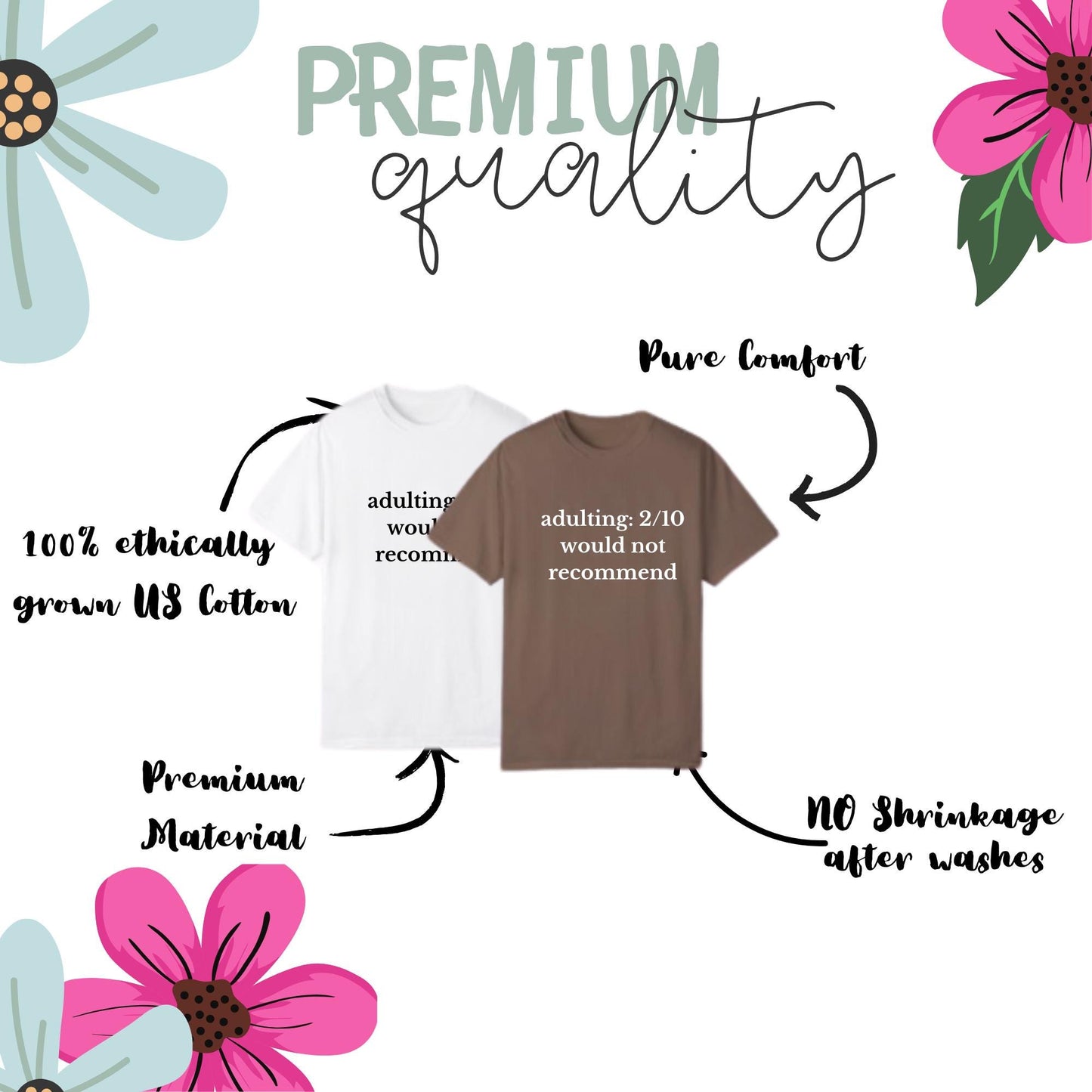Custom Embroidered Shirt – Personalized unisex Gift – Add Your Own Words – Minimalist Gift for Him/her