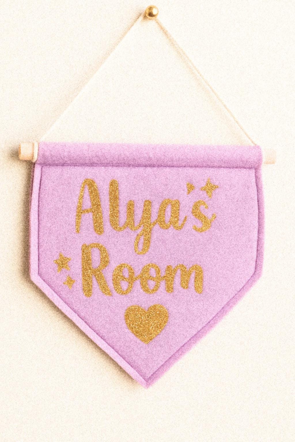 Whimsical Glitter Wall Sign for Kids or Nursery