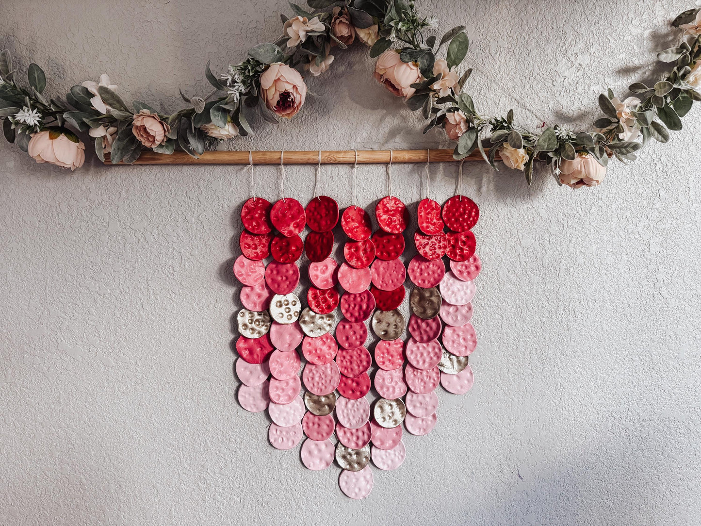 Romantic Gradient Wall Hanging | Handmade Boho Valentine’s Day Decor