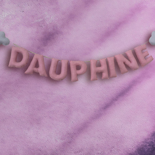 Personalized Felt Hot Air Balloon Name Garland: Baby Nursery Decor