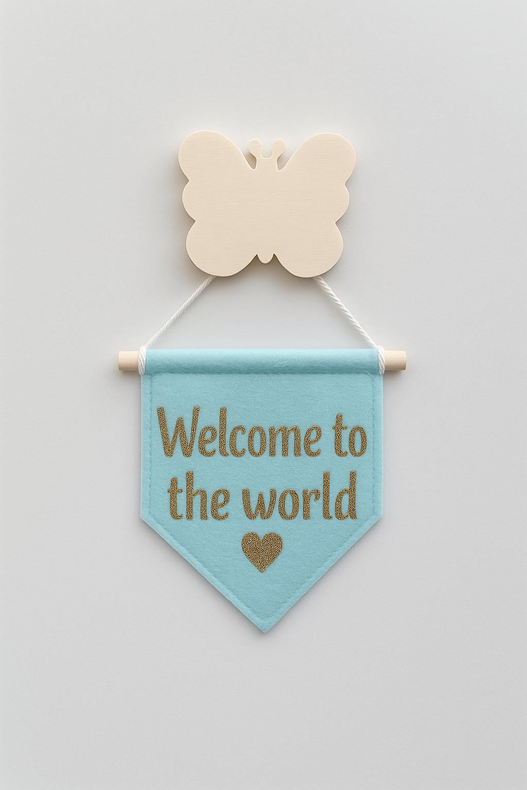 Storybook-Inspired Felt Sign for Reading Nooks