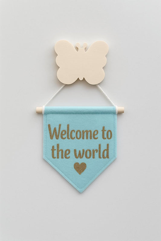 Storybook-Inspired Felt Sign for Reading Nooks