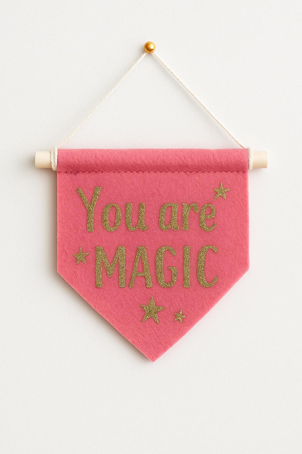 Whimsical Glitter Wall Sign for Kids or Nursery