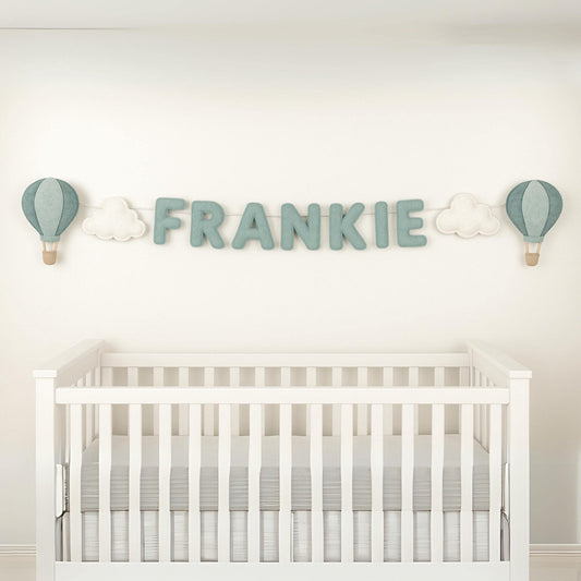 Personalized Wild One Felt Garland: Mountain Nursery Banner